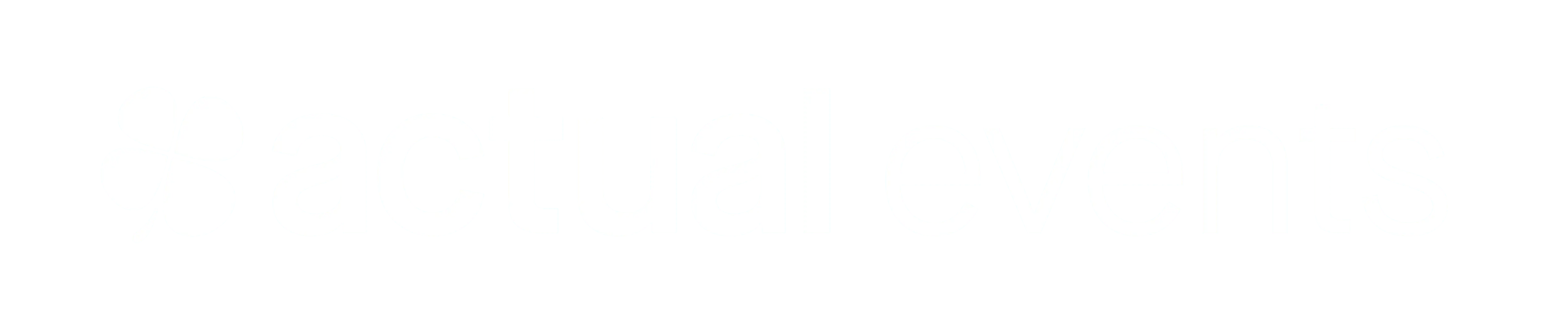 Logo d'Actual Events composé d'un trèfle à quatre feuilles et du texte « actual events ».